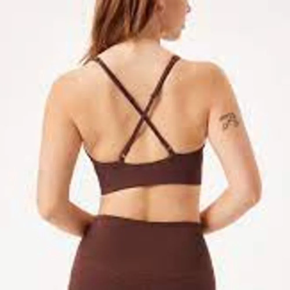 NWT Girlfriend Collective Earth Topanga Halter Sports Bra size M - Picture 3 of 6